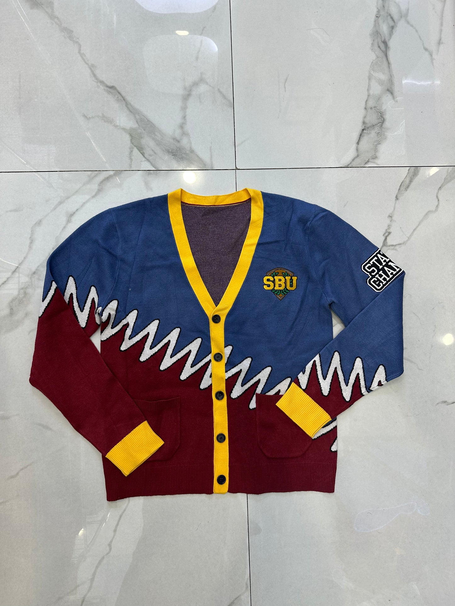 UNIVERSITY CARDIGAN SAMPLE